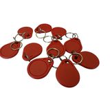 YARONGTECH 13.56MHz UID Değiştirilebilir Keyfobs Token NFC Etiketi Yeniden Yazılabilir RFID Yazılabilir Erişim Kontrol Anahtar Kartı Kopyalama/Klon Kartı (10'lu paket) (Kırmızı)