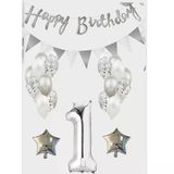 Yaş Balon Happy Birthday Balonlu Doğum Günü Süsleme Seti