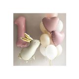 Yaş Pembe Folyolu Tavşan Folyolu Balon Doğum Günü Parti Set Süsü, 7899958552