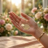 Yaşam Çiçeği Harfli Kolye 925 Ayar Gümüş Kişiye Özel Disk Kolye Gold Rose Gold Silver Minimal Tasarım Kadın Kolye
