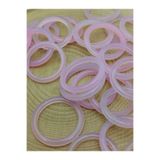 Yasamtohumu Akik Taşı İnce Boy Yüzük – Pembe Alacalı – 3mm Kalınlık (59974) - 1 adet yüzük fiyatıdır