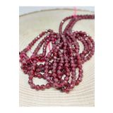 Yasamtohumu Bileklik Boy Lal (garnet - Granat ) Taşı Yarım Dizi 3mm (17CM UZUNLUĞUNDADIR)