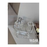 YASAR CONCEPT Clarion Akrilik Banyo Seti Şeffaf 3 Parça
