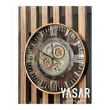 YASAR CONCEPT Clenton Çarklı Duvar Saati 60x60 Cm