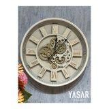 YASAR CONCEPT Vanilith Metal Çarklı Duvar Saati 46 Cm