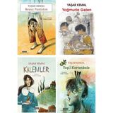 Yaşar Kemal Çocuk Kitapları 4 Kitap Set / Beyaz Pantolon - Yağmurla Gelen - Kalemler - yeşil kertenkele