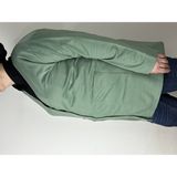 Yaşar Triko Kadın Mint Yeşili Jakarlı Uzun Kollu V Yaka Düğmeli Tüm Mevsimlik Ceket - 4XL