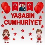 YAŞASIN CUMHURİYET OKUL PANO SÜSÜ 02