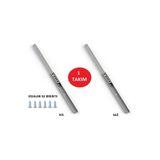 YASAX 17 mm Gömme İnce Teleskopik Bilyeli Dolap Çekmece Rayı 31 cm