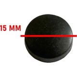 Yasax Mobilya Aksesuarları Vida Kapama 15 mm Siyah - 10 Adet