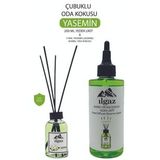 Yasemin Bambu Yedek Şişe 200ml+ Jasmine Çubuklu Oda Kokusu Kolay Kullanım 110ml
