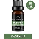 Yasemin Esansiyel Uçucu Koku Yağı Difüzör Esansı Buhurdanlık Yağı ve Aromaterapi Yağı 10 ml - Şeffaf