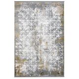 Yasemin Kahverengi Geometrik Modern Geometrik Etnik Desenli Boho Makinada Yıkanabilir Hav Toz Vermez Leke Tutmaz Kaymaz Taban Dijital Makine Baskı Halı Oturma Odası Salon Yolluk Koridor Mutfak Halısı
