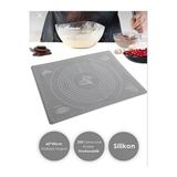 Yasima Silikon Hamur Açma Matı, Ölçekli Hamur Açma Altlığı 45*65 Cm