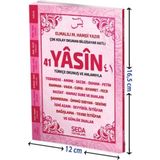 Yasin Arapça Türkçe Okunuş Ve Anlamıyla Pembe Kapak-Fihristli-Çanta Boy-Kod 188 - Elmalılı Muhammed Hamdi Yazır