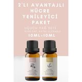 Yaşlanma Karşıtı 2'li Avantajlı Bakım Paketi,Itır Ve Günlük Uçucu Yağı,Saf Aromaterapi Yağları 20 ml