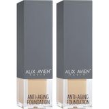 Yaşlanma Karşıtı Vitamin İçeren Nemlendirici SPF15+ Fondöten - Anti Aging Foundation 508 Sable Sand (2 paketi)