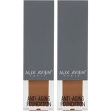 Yaşlanma Karşıtı Vitamin İçeren Nemlendirici SPF15+ Fondöten - Anti Aging Foundation 511 Deep Honey (2 paketi)
