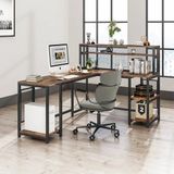 Yasmak 400-C Tel Kafes Detaylı L Masa - Ofis, Bilgisayar ve Çalışma Masası - 180 x 150 cm - Ceviz