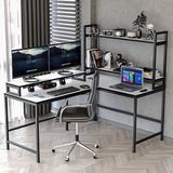 Yasmak 610-b L Raflı L Şekilli Ofis Çalışma Masası 180-120x60x70 CM