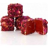 Yasmere Royal Gül Yapraklı Güllü Lokum 350 G | Gül Yapraklı Premium Lokum - 350 gr