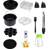 Yasomi 5-6 Litre Uyumlu 8 Inc (20,5 Cm) 12 Li Airfryer Fritöz Seti