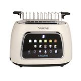 Yasomi KT-39T Retro 2 Dilimli Dijital Ekranlı Ekmek Kızartma Makinesi, bej