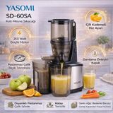 Yasomi SD-60SA 250W Damlatma Önleyici Katı Meyve Sebze Sıkacağı - Siyah