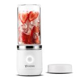 Yasomi Tasinabilir Kablosuz Sarjli Cam El Blenderi Beyaz (Yasomi Turkiye Garantili)