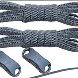 Yassı, Elastik,100 cm, Tak Bırak Ayakkabı Bağcığı, Bağlamaya Gerek Olmayan Yeni Nesil, Özellikle Spor,Convers Ayakkabılar İçin Pratik, Akıllı Bağcık (1 Çift) (FÜME (KOYU GRİ))