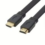 Yassı Flat Slim Hdmi Kablo Uyumlu 4k Full Hd 4k 60hz 2.0 Uyumlu 4K 60p çözünürlük uyumlu 18 Gbps veri aktarım hızı, ethernet kanallı (0.5 METRE)
