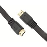 Yassı Flat Slim HDMI Kablo Uyumlu 4K Full Hd 4K 60hz 2.0 Uyumlu 4K 60P Çözünürlük Uyumlu 18 Gbps Veri Aktarım Hızı, Ethernet Kanallı 30 cm - Option-1 - Ahşap