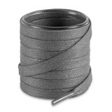 Yassı Mumlu Ayakkabı Bağcığı, Casual, Bot, Klasik ve Spor Ayakkabılar İçin Bağcık, 1 Çift (Gri, 80 cm)
