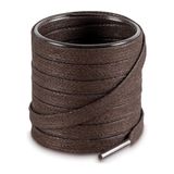 Yassı Mumlu Ayakkabı Bağcığı, Casual, Bot, Klasik ve Spor Ayakkabılar İçin Bağcık, 1 Çift (Koyu Kahve, 80 cm)