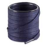 Yassı Mumlu Ayakkabı Bağcığı, Casual, Bot, Klasik ve Spor Ayakkabılar İçin Bağcık, 1 Çift (Lacivert, 100 cm)