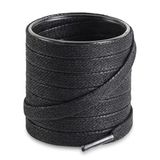 Yassı Mumlu Ayakkabı Bağcığı, Casual, Bot, Klasik ve Spor Ayakkabılar İçin Bağcık, 1 Çift (Siyah, 80 cm)