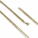 Yassı Yılan Sırtı Çelik Kolye 1.2Mm X 4Mm 3183Cek039