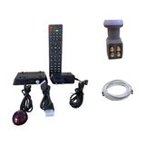 Yastech Hd Girişli Uydu +4 Lü Lnb+20 Metre Uydu Anten Kablosu