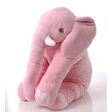 YASTIK HEDİYELİ-Uyku Arkadaşım Peluş Fil - Büyük Yumuşacık(65 cm)- Sevgiliye HEDİYE Pembe