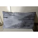 Yastık Kılıfı 2 Adet Gri Siyah Ağaçlı Kelebek Kuş (48X65)KALITELI Kullanışlı Şık Güzel - 67 x 48