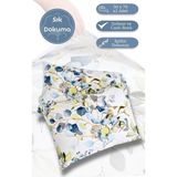 Yastık Kılıfı 2’li Flora Percale Baskılı %100 Pamuk 50X70 cm - Beyaz - 50 X 70