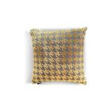 Yastık Kılıfı, Kazayağı Desenli, 50X50 Cm, Sarı Desenli, Polyester Karışımı, - 001-Renkli