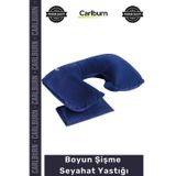 #Yastık Uzun Yolculuk Konfor Boyun Ense Desteği Uçak Otobüs Araba Tren Boyun Şişme Seyahat Yastığı