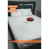 Yatak Alezi Kapitoneli Fitted (Tam Sarar) 180 gr 160 x 200 Pamuk-Polyester - 160 x 200 cm - Beyaz