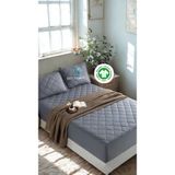 YATAK KORUYUCU KAPİTONE%100 PAMUK ALEZ (ANTRASİT GR, 200X22)