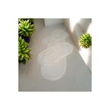 yatak odası post pelüş oval kırem+kar beyaz +gıri düz saçaklı 1 adet 80x300+2 adet 80x150 gjfht6uyu8