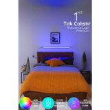 yatak tv üstü Led abajur ışık Uzaktan Kumandalı 16 Renk 4 animasyon yapışkanlı bed.lightma