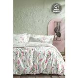 Yataş Bedding Hana Ranforce Pembe Çift Kişilik Nevresim Seti