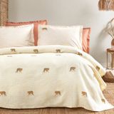 YATAS BEDDING Lena Baskılı Pamuk Pike Takımı, Tek Kişilik