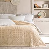 Yataş Bedding Nova Çift Kişilik Emboss Battaniye - Bej